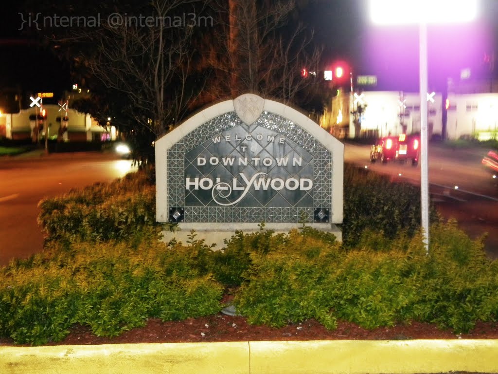 Hollywood, FL welcome sign, Голливуд