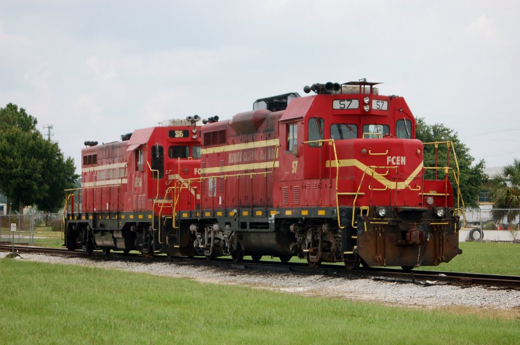 Florida Central Railroad Locomotives No 56 and No. 57 at Bartow, FL, Гордонвилл