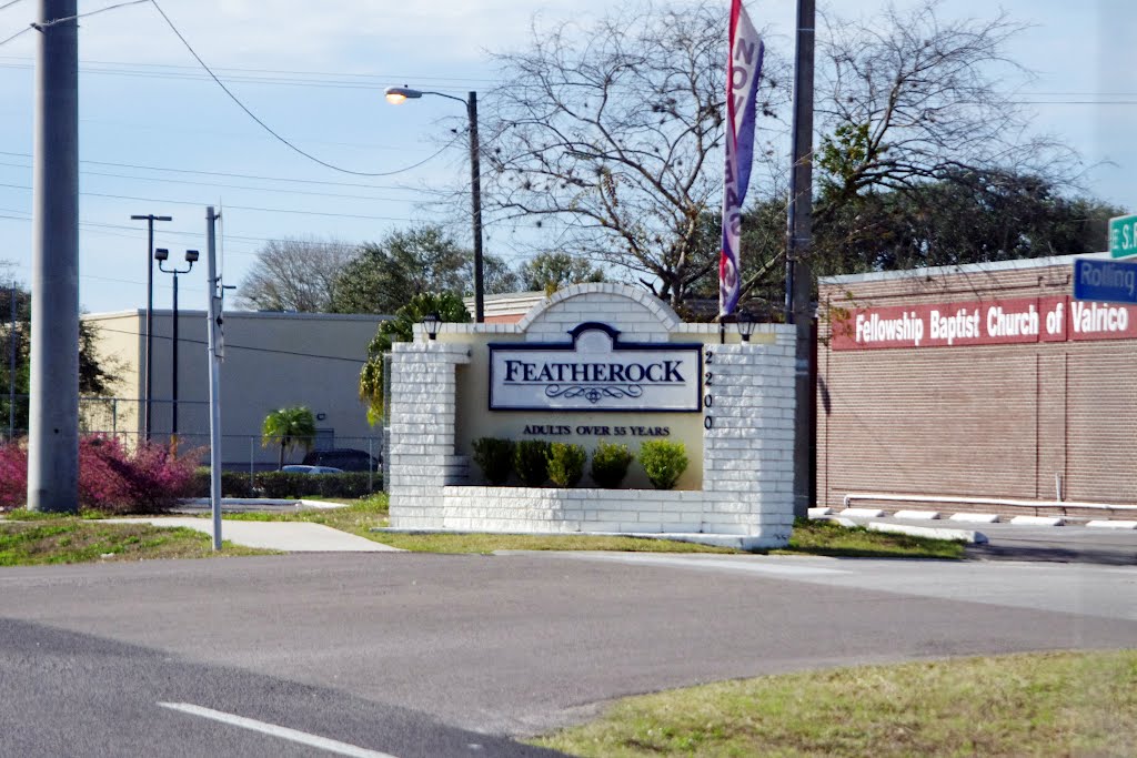 2012, Valrico, FL - Featherock sign, Довер