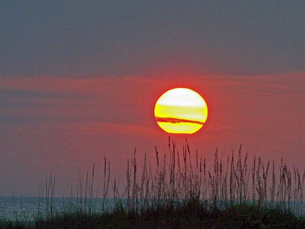 sunset on the beach, Норт-Редингтон-Бич