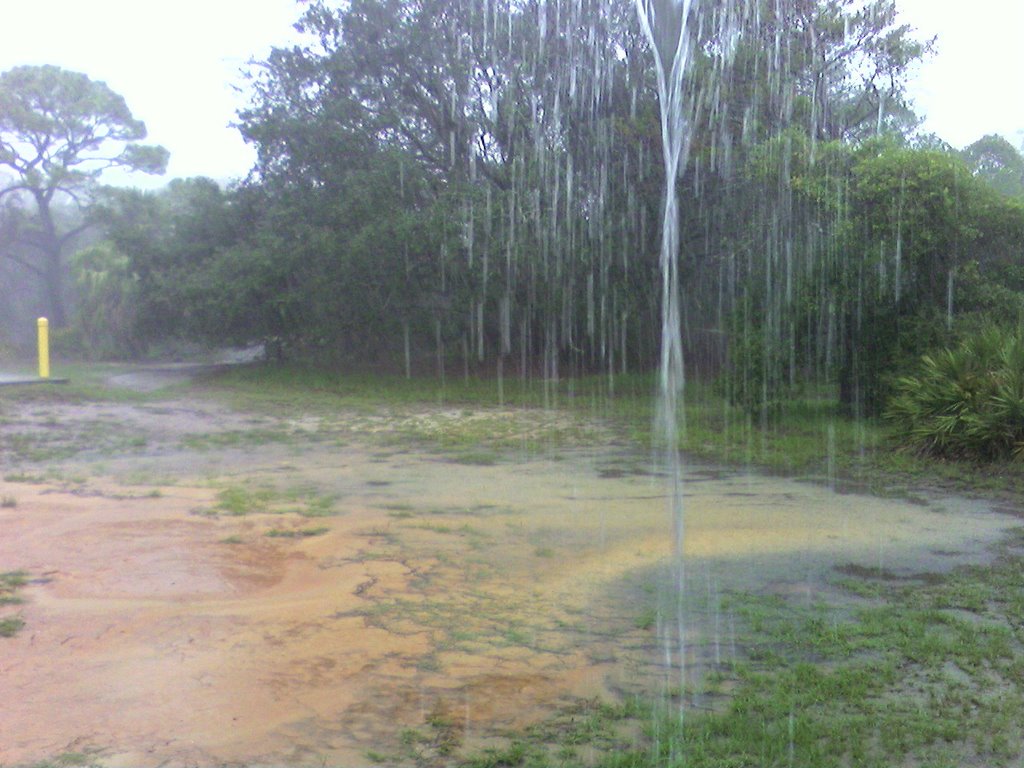 Heavy downpour in Panama City, FL, Панама-Сити