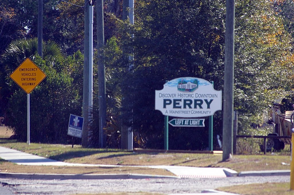 2010 Perry North, FL, USA - Perry limit sign, Перри