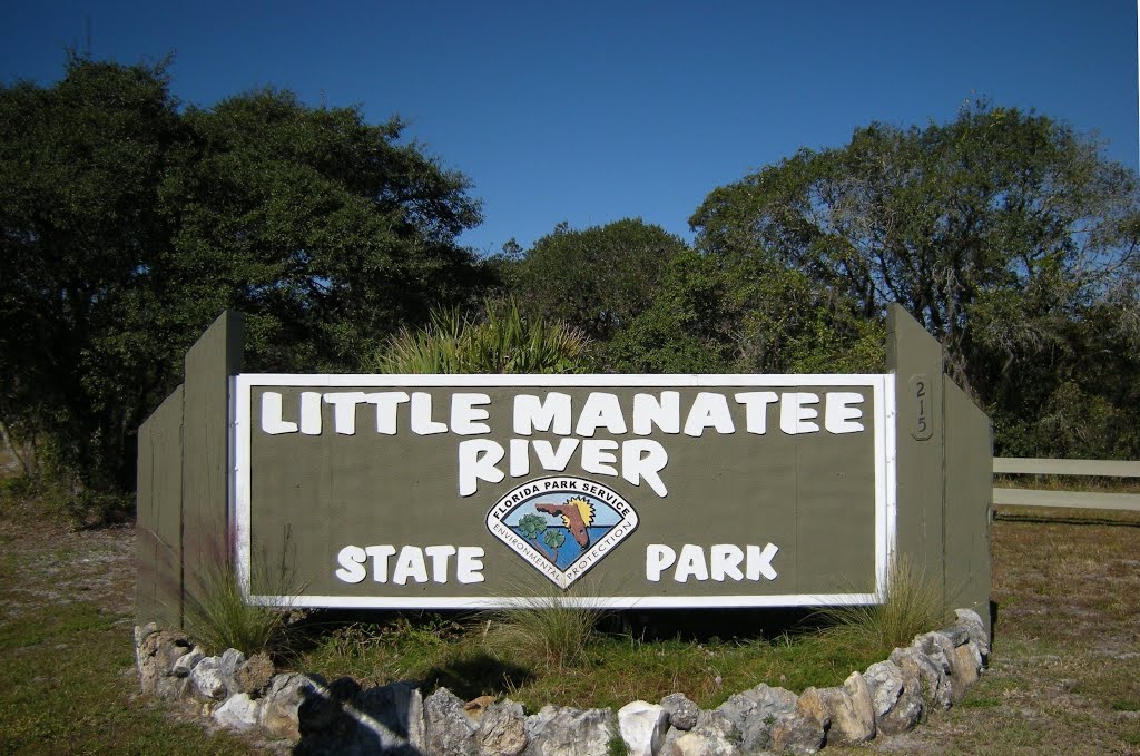 Little Manatee River State Park Entrance Sign, Рускин