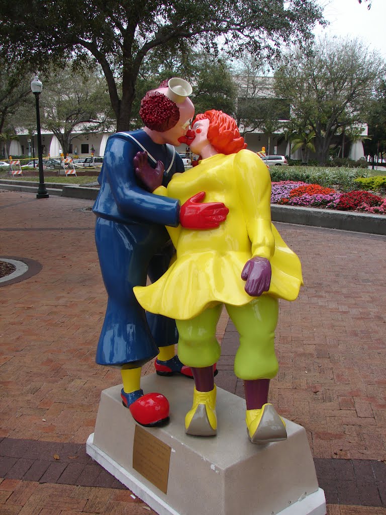 Clown Statue in Sarasota Florida, Сарасота
