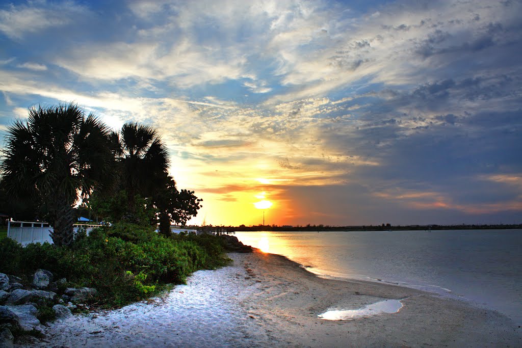 sunset at south bridge, Форт-Пирс