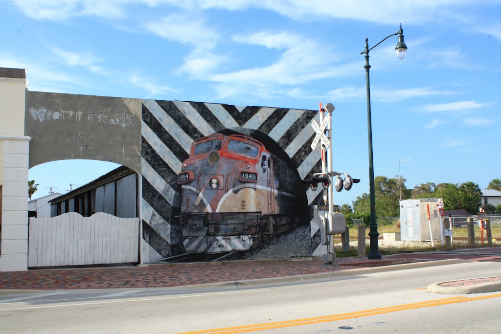train mural, Форт-Пирс