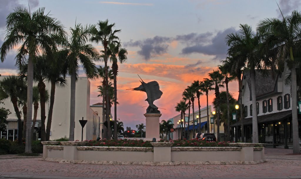 sunrise sailfish statue, Форт-Пирс