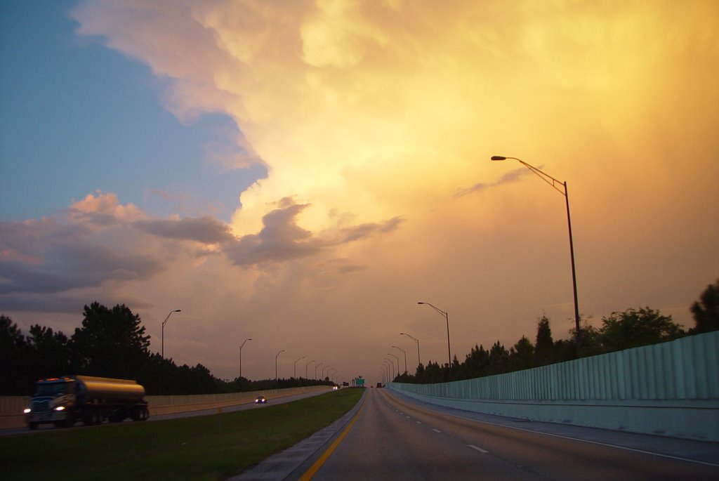 awesome storm clouds during sunset, Suncoast Parkway, 7:54pm, Hillsborough Co (4-3-2008) 2of4, Хамптон
