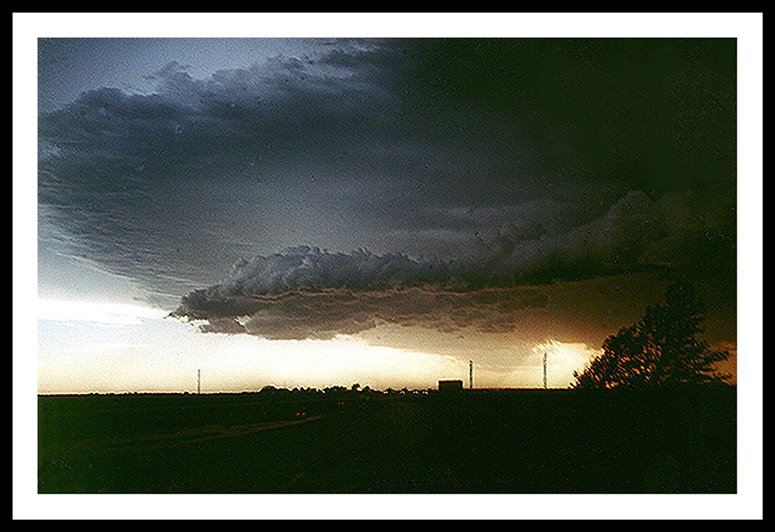 A scan from a dirty print of a great storm, at the rest stop just west of Presho(I believe), South Dakota, westbound i90, July of 98., Ватертаун