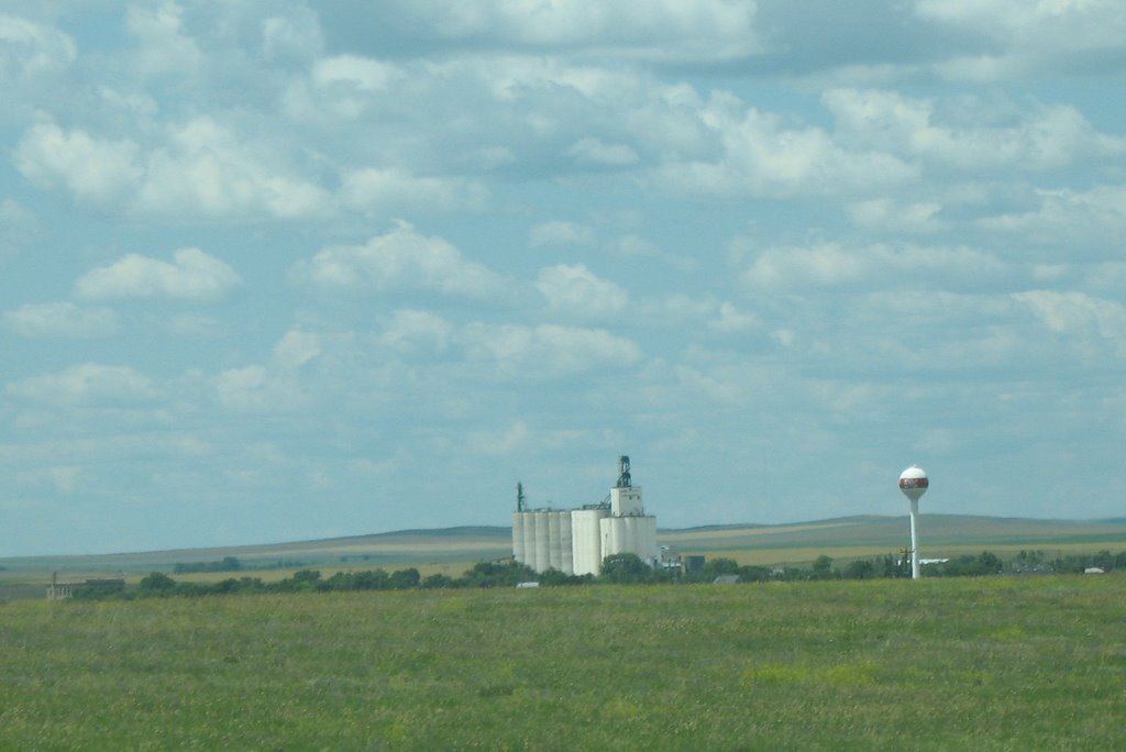 Grain elevator and water tower, Ватертаун