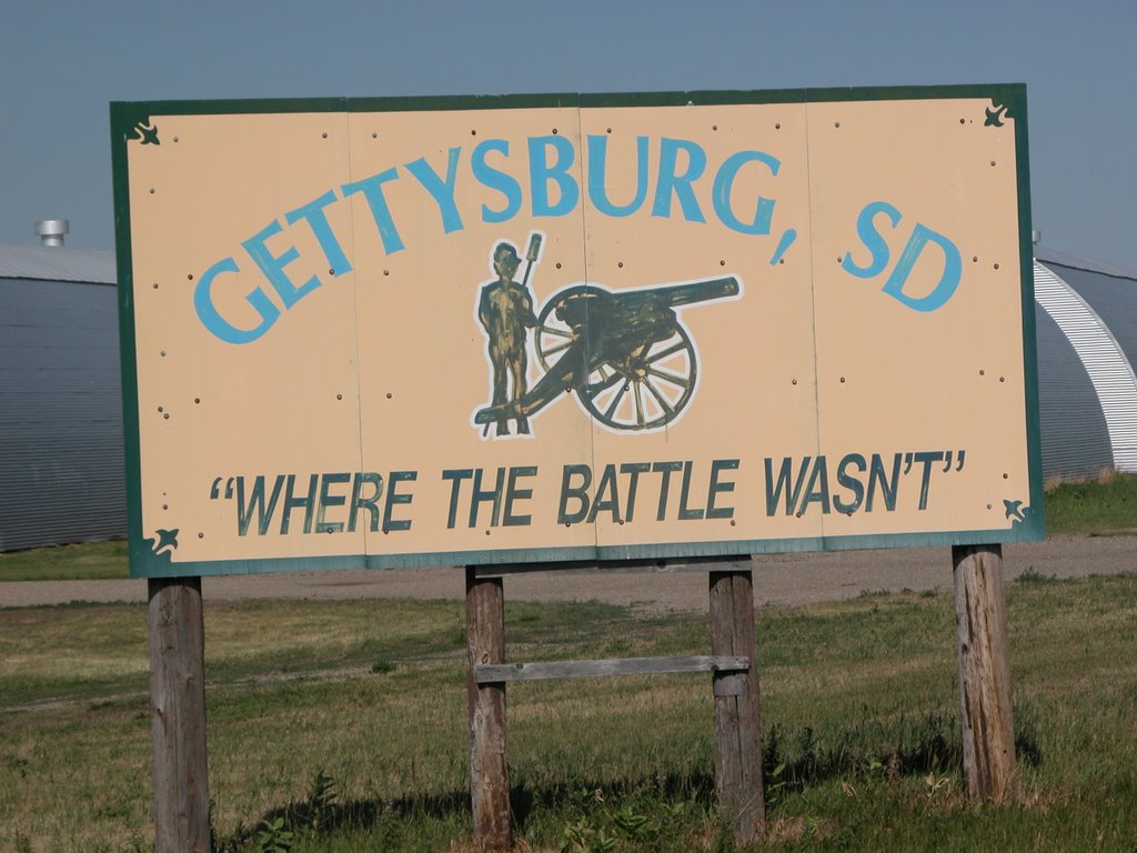 Town Billboard, Entering Gettysburg, South Dakota, Ватертаун