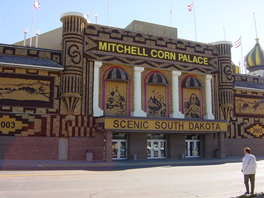 mitchell, south dakota, corn palace, front, Митчелл