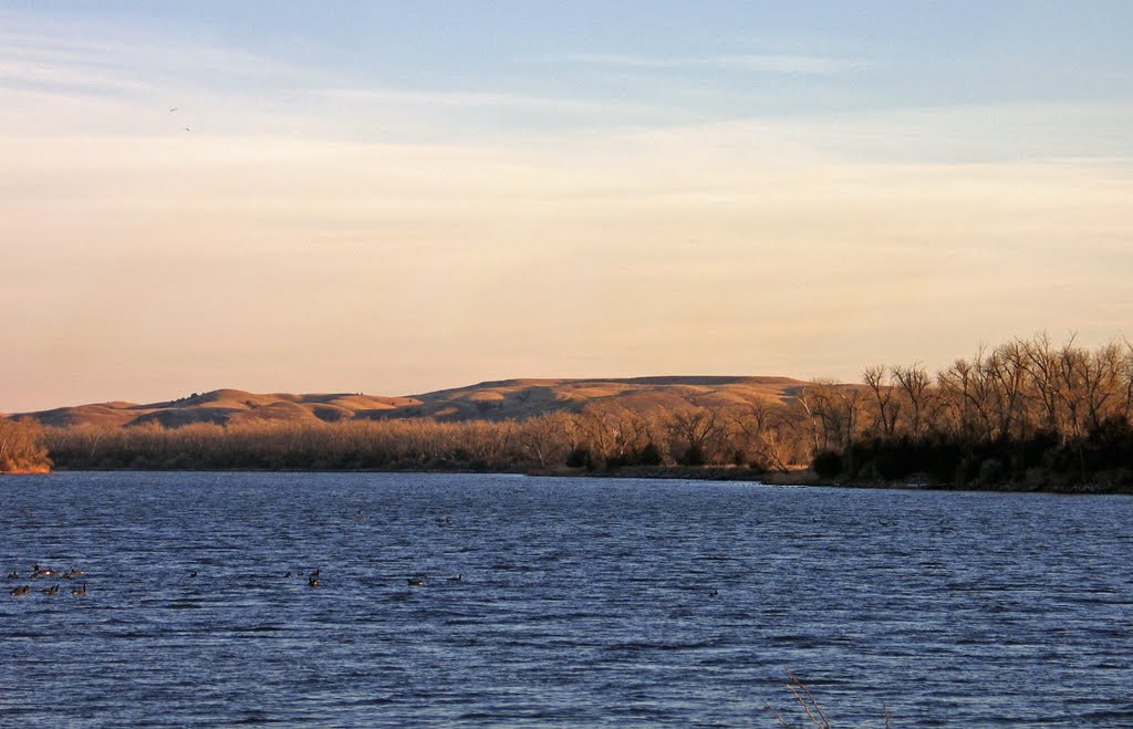 Missouri River and La Framboise Island from Pierre, Пирр