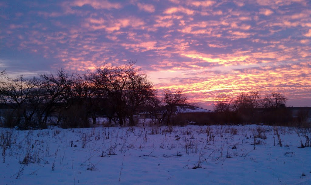 Winter sunset, Боунтифул