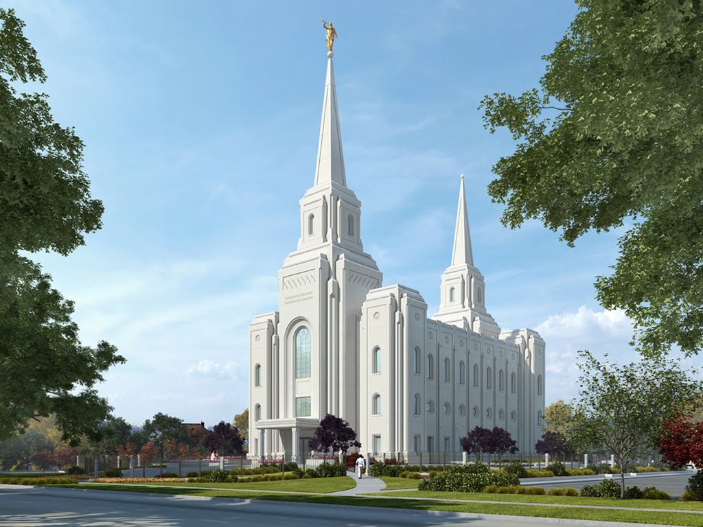 Architectual Rendering of Brigham City Temple of Church of Jesus Christ of Latter Day Saints, Бригам-Сити
