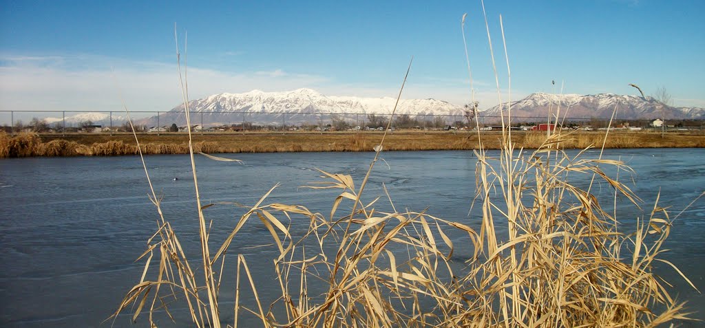 Wasatch Mountains From Clinton Pond, Клинтон