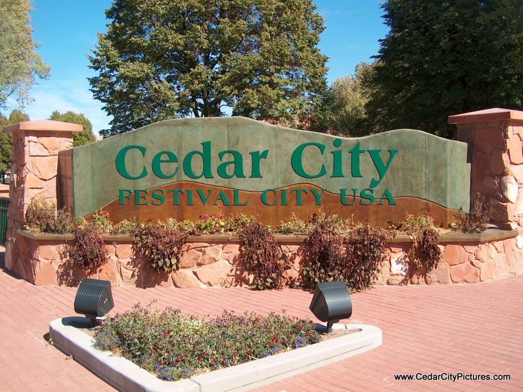 Cedar City Sign - Main Street Park, Седар-Сити