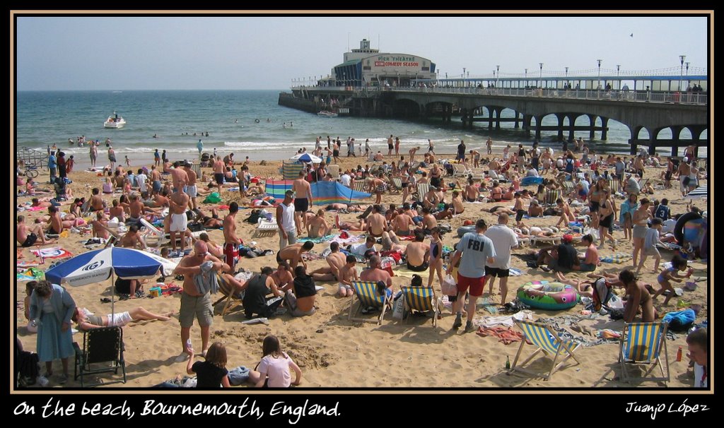 On the beach, Bournemouth, England, Борнмут