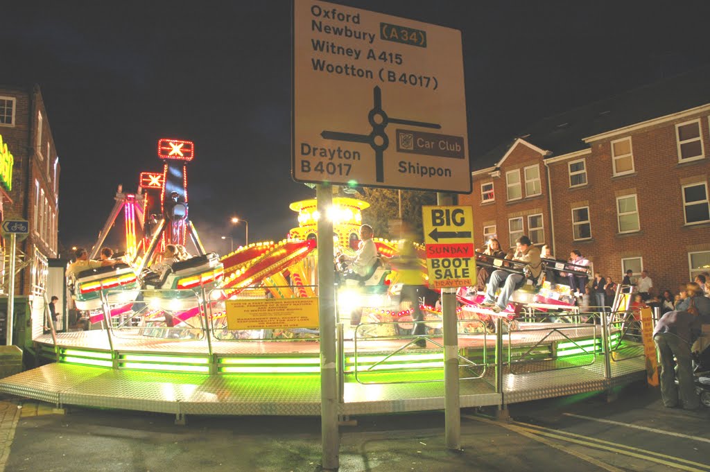 The Michaelmas street fair on Ock Street, Abingdon, Абингдон
