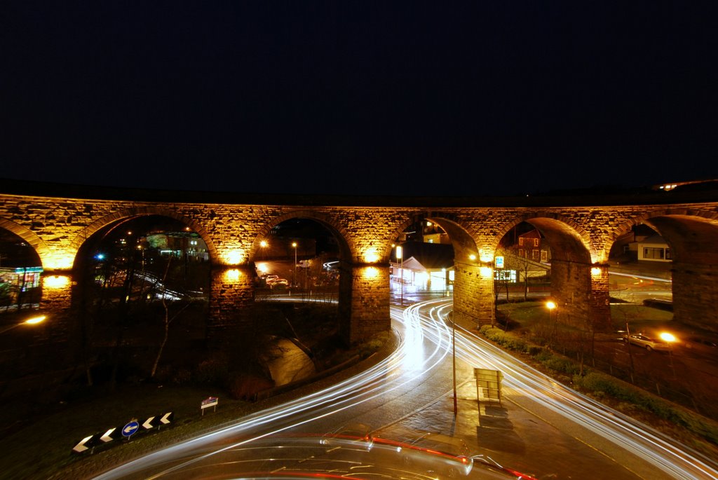 accrington viaduct from arndale roof, Аккрингтон