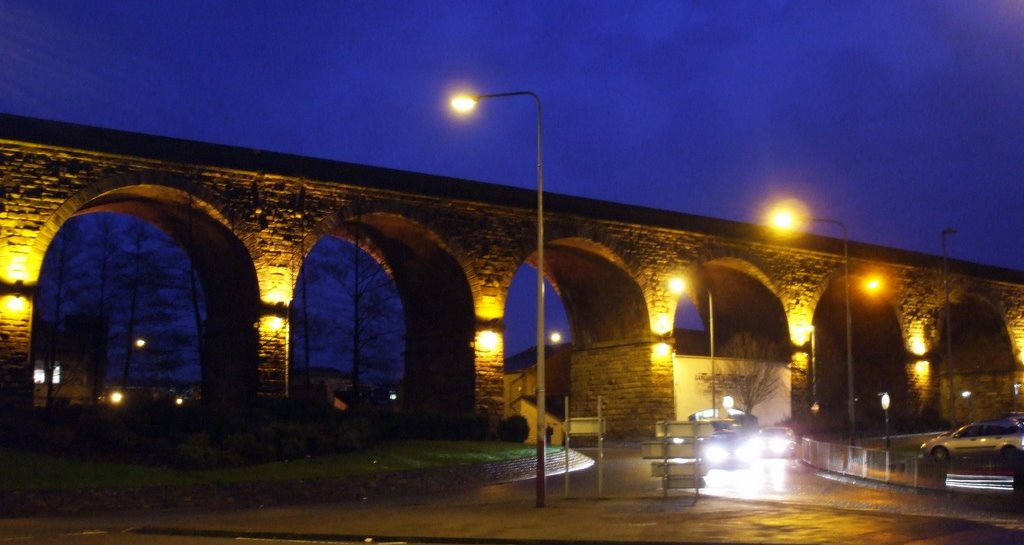 Illuminated Railway Viaduct, Аккрингтон