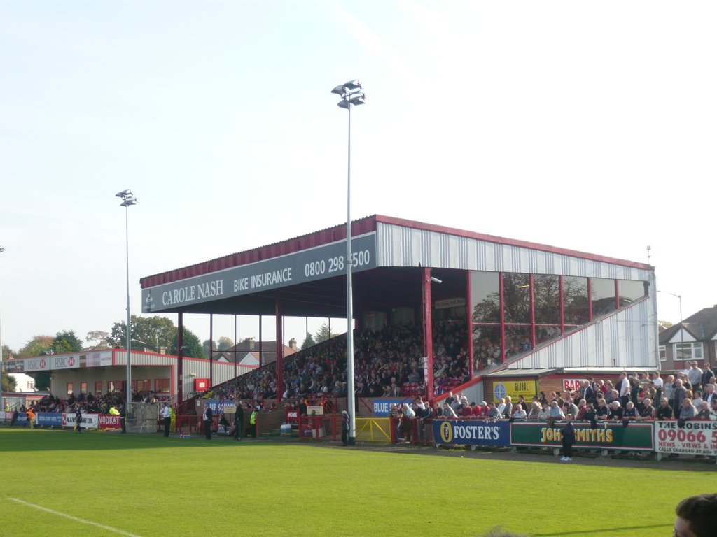 Moss Lane football ground - home of Altrincham FC, Алтринчам