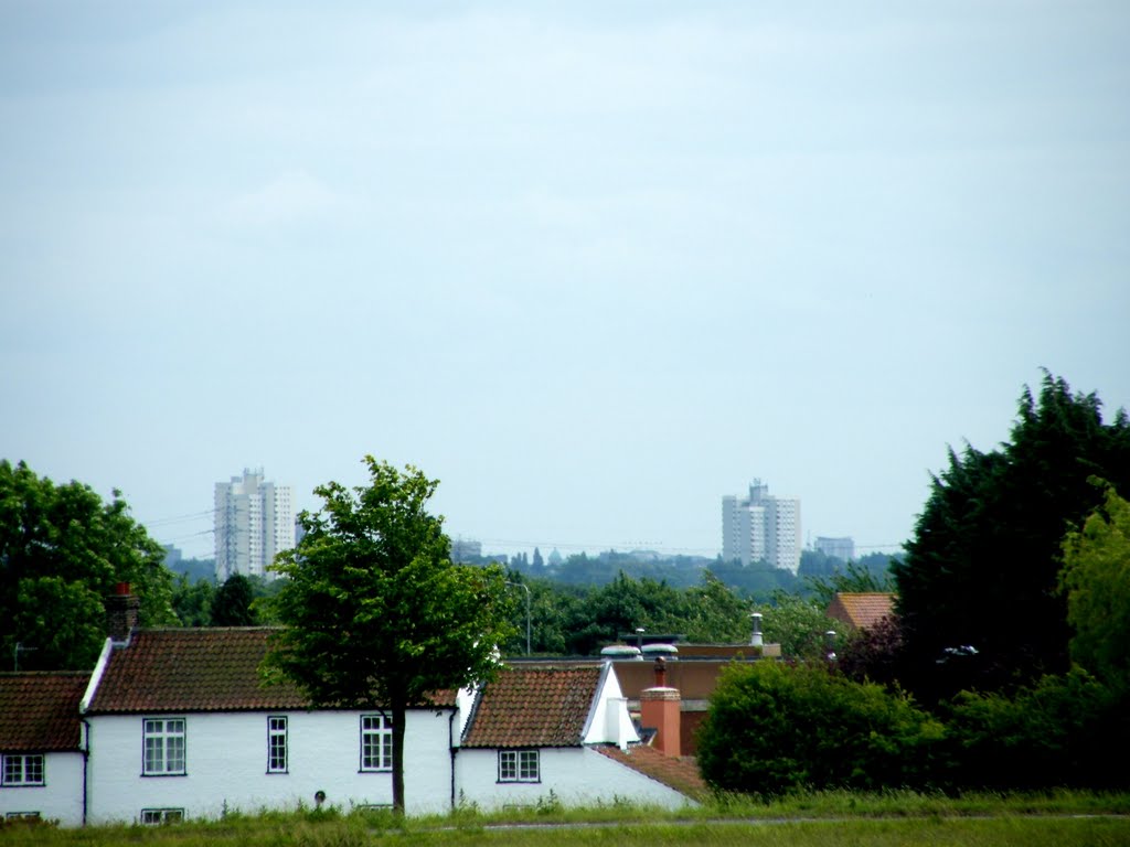 Orchard Park, Hull viewed from Beverley Westwood, Беверли