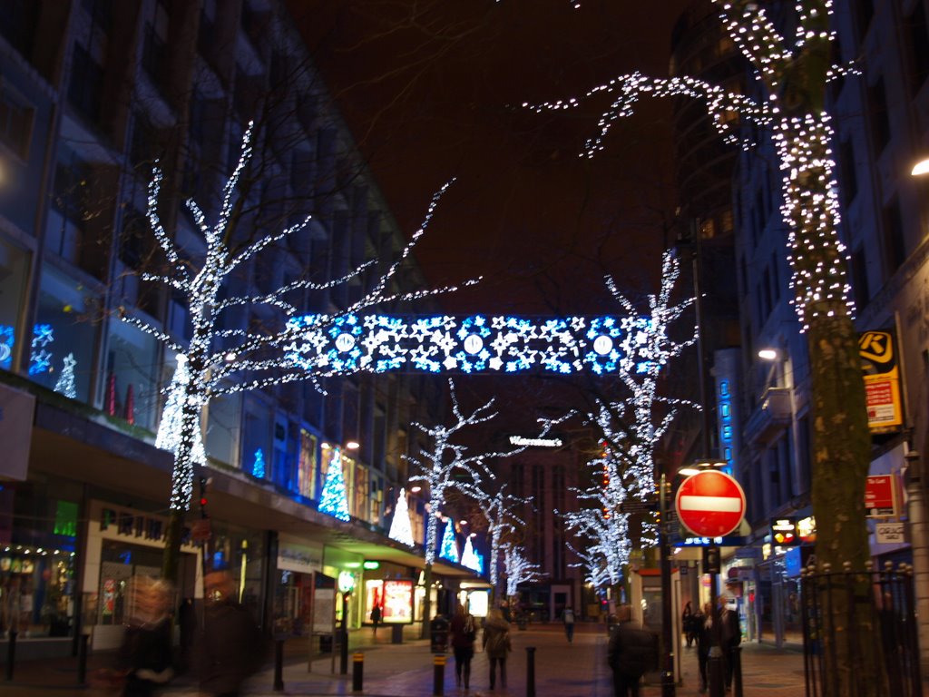 Christmas Lighting Time, New Street, Birmingham., Бирмингем