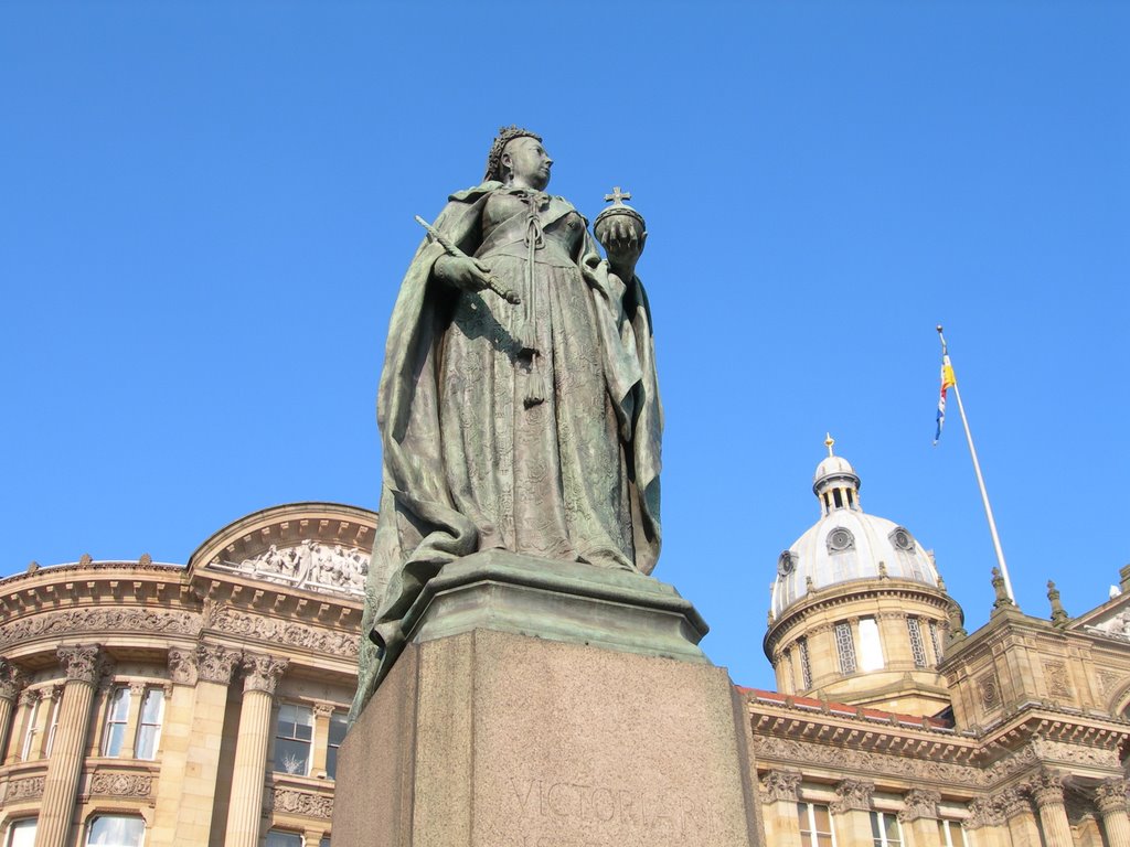 Queen Victoria at Victoria Square. Birmingham, Бирмингем
