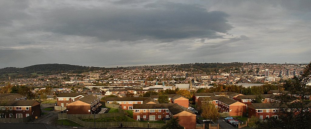 View over town, Блэкберн