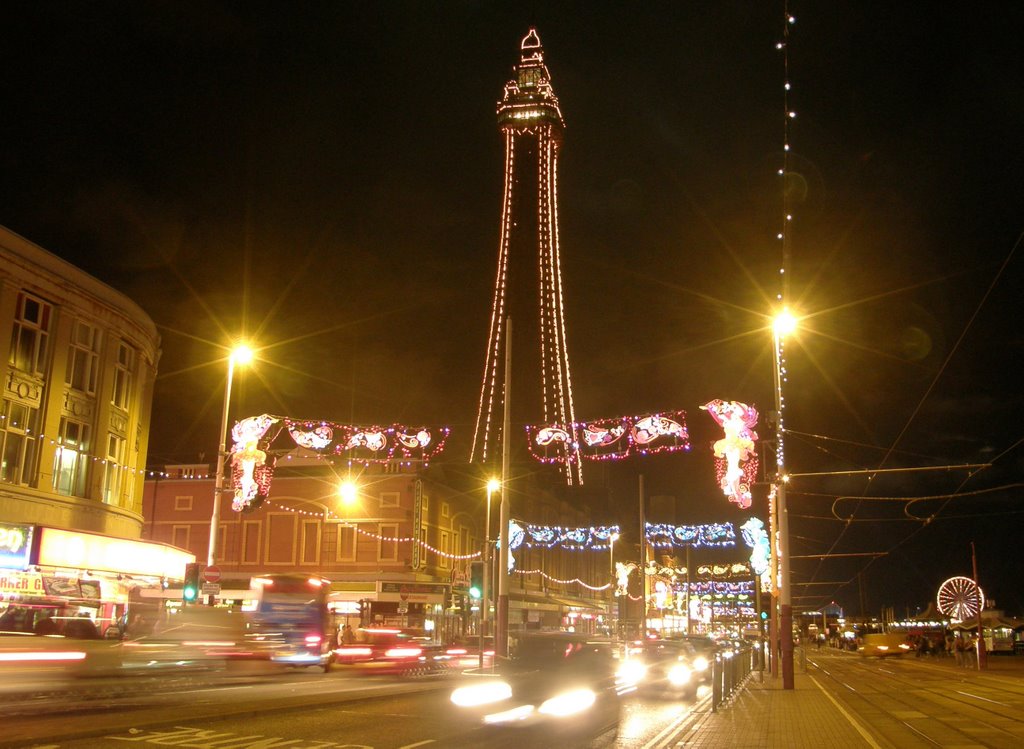 Blackpool Tower at Night, Блэкпул