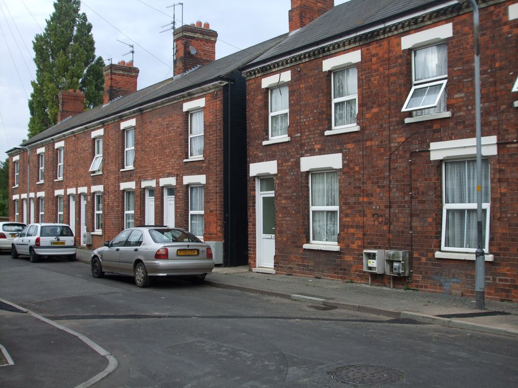 Typical street in Boston Lincolnshire, Бостон