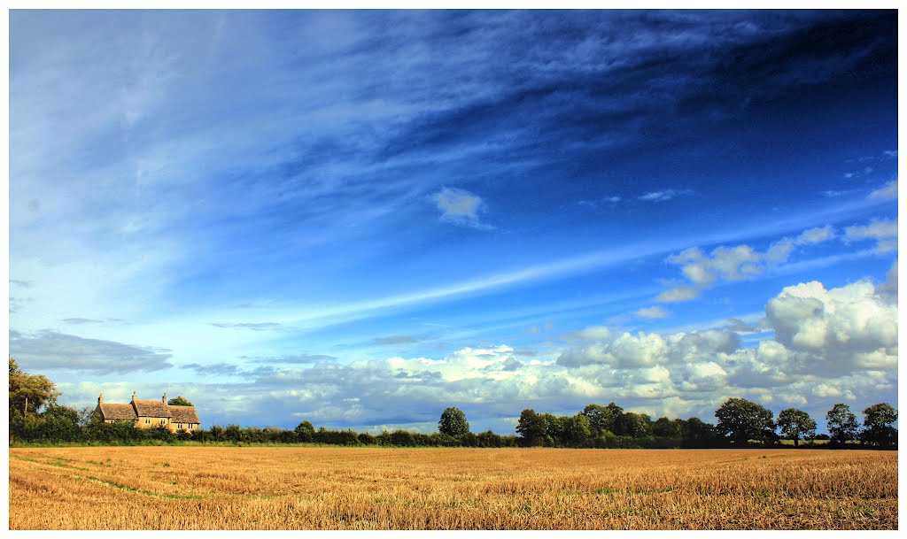Autumn fields, Little Ashley, Wiltshire - HDR version, Брадфорд