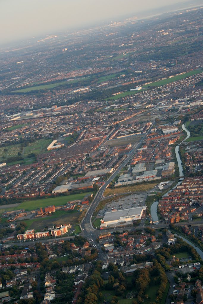 View Over Litherland From A Microlight., Бутл