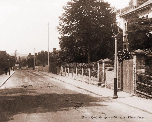 Station Road, Wokingham c1910s - Sepia tone, Вокингем