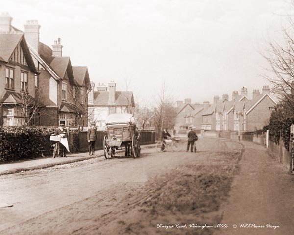 Sturges Road, Wokingham c1910s - Sepia tone, Вокингем