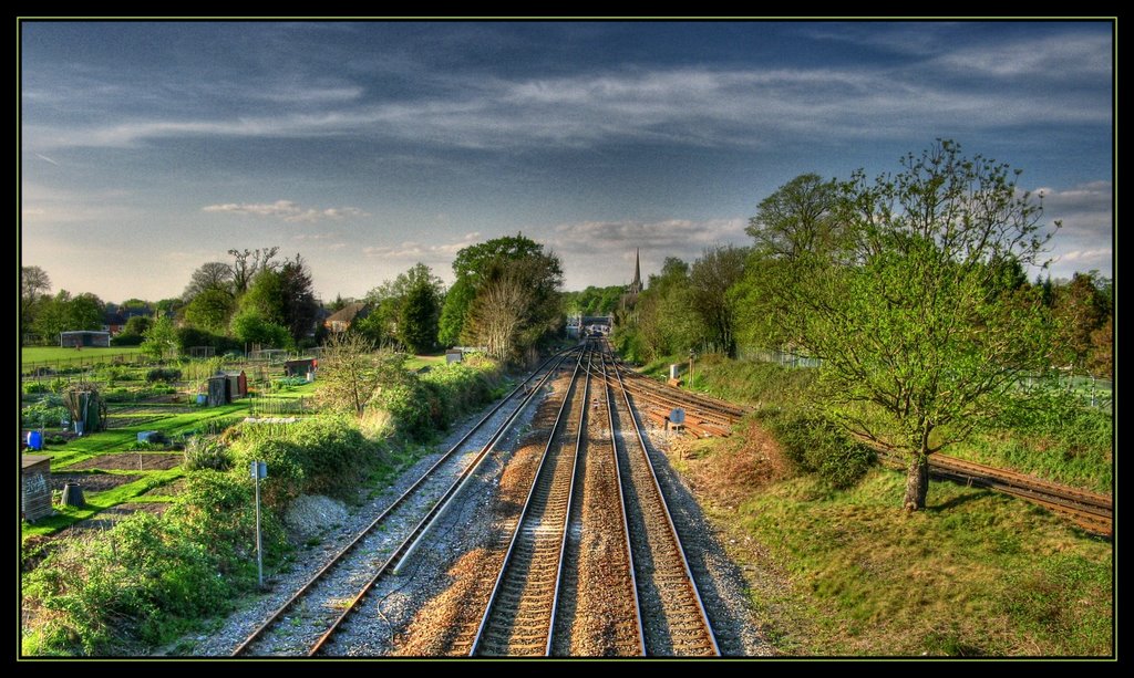 Wokingham Station in the distance, Вокингем