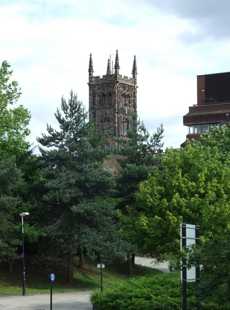 St. Peters Collegiate Church from The Molieux Hotel, Wolverhampton, Вулвергемптон