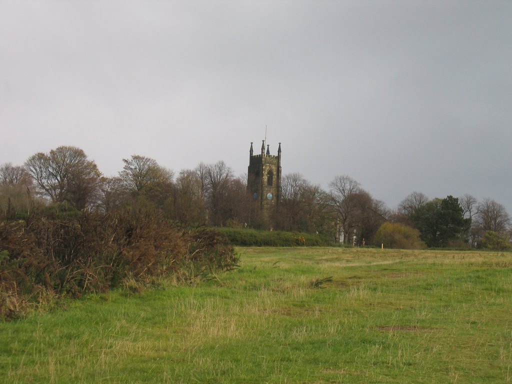 Church of St. Andrew at Netherton from Netherton Hill, Дадли