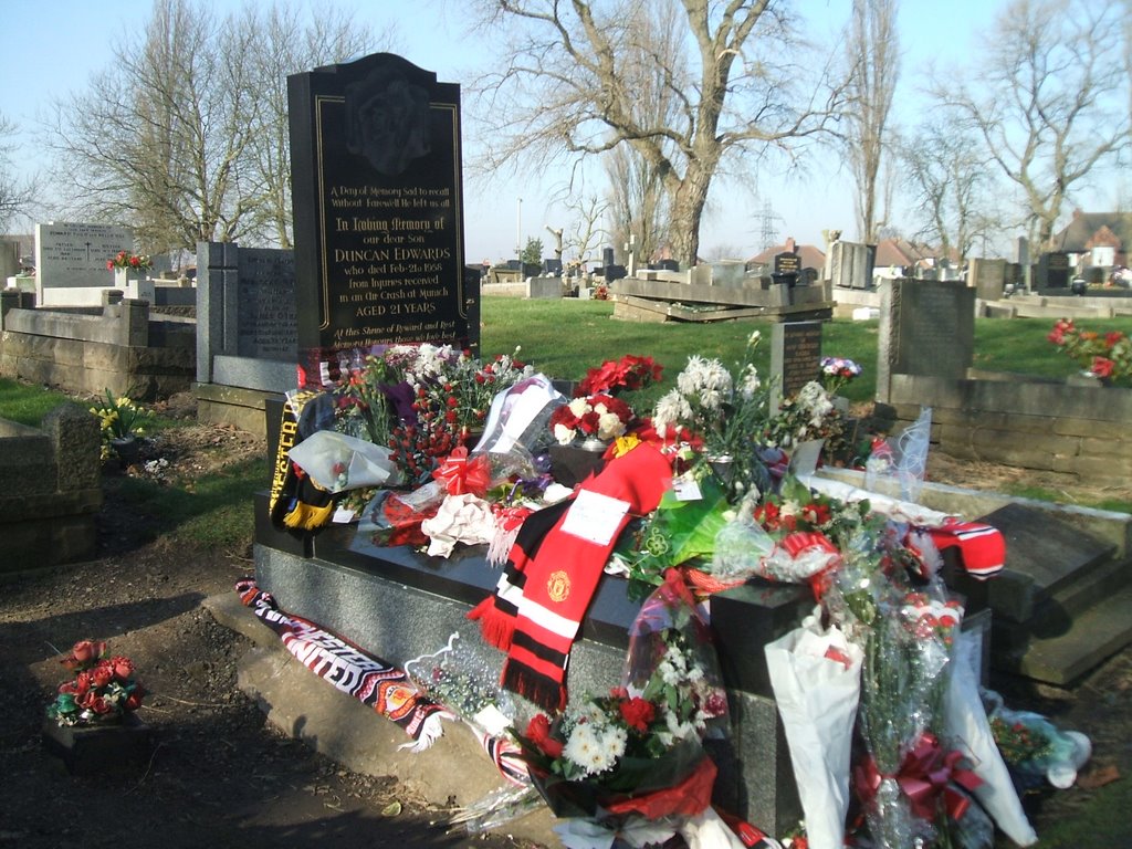 Dudley Cemetry Grave of Duncan Edwards, Дадли