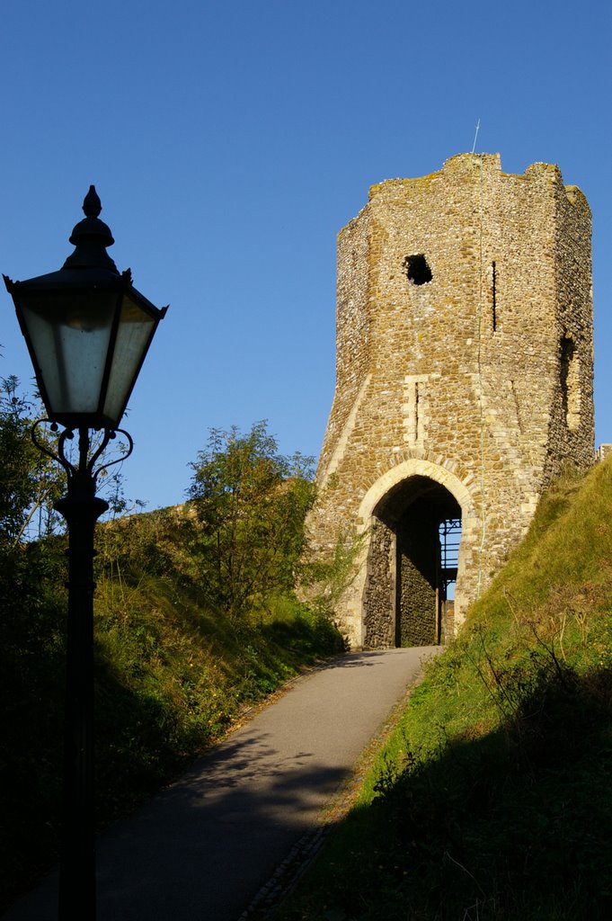 Medieval Colton Gate or Tower, Harold Earthwork, Dover Castle, Kent, UK, Дувр