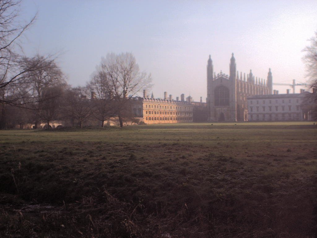 Kings College very early on a winters morning, Кембридж