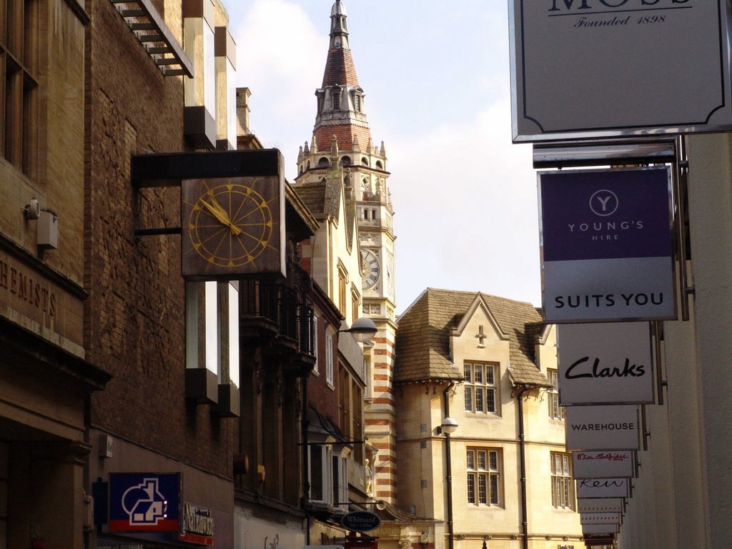 chain of signs - sidney street, Кембридж