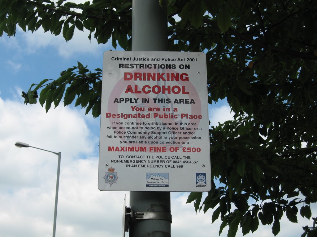 Warning sign in Kings Lynn, Кингс-Линн