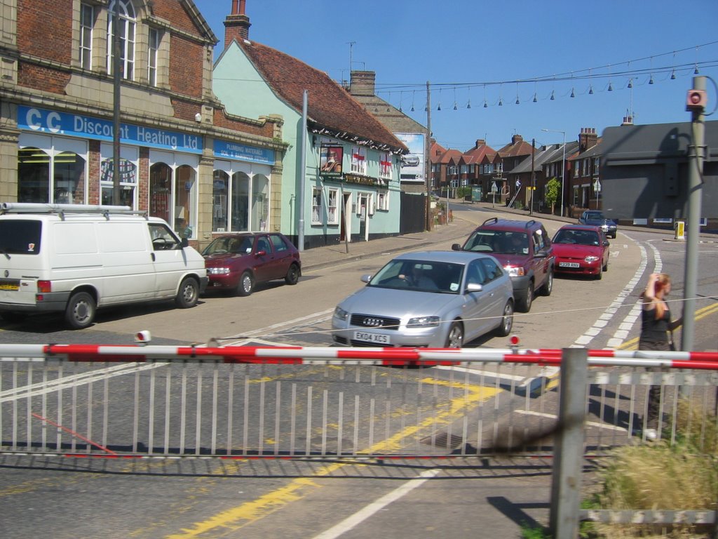 Looking up Harwich Road from the Level Crossing. 29th June 2006, Колчестер