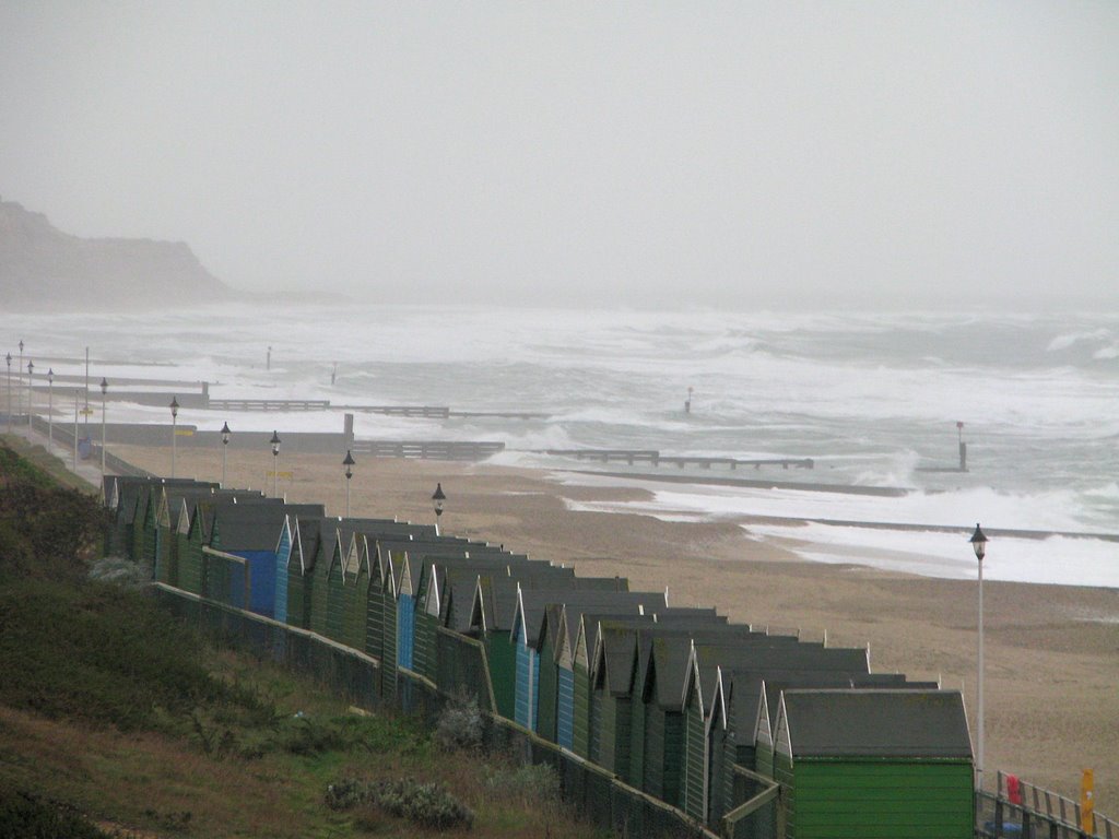 Southbourne beach winter storm, Кристчерч