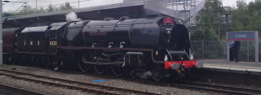 Duchess of Sutherland at Crewe Station, Крю