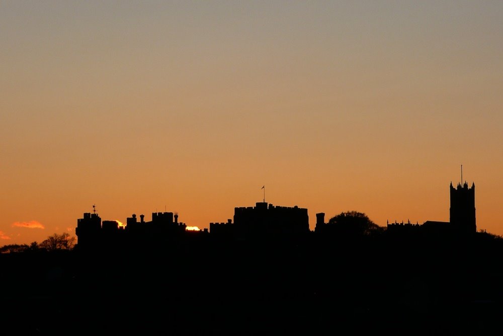 Sun sinking in the castle, Ланкастер