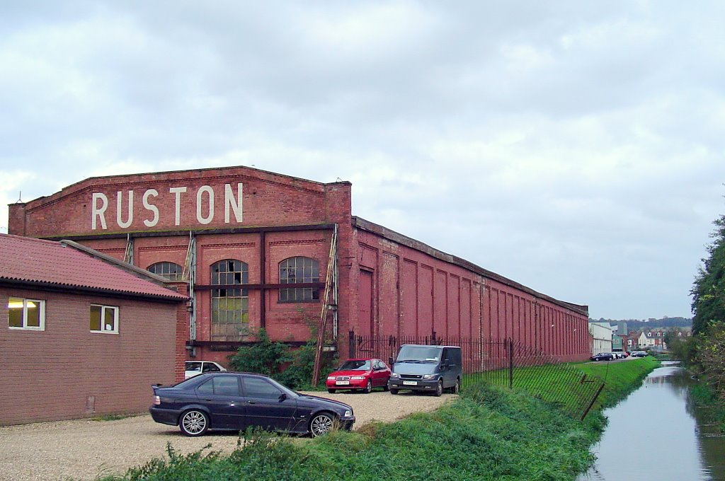 Ruston`s old engine works in Lincoln, Линкольн