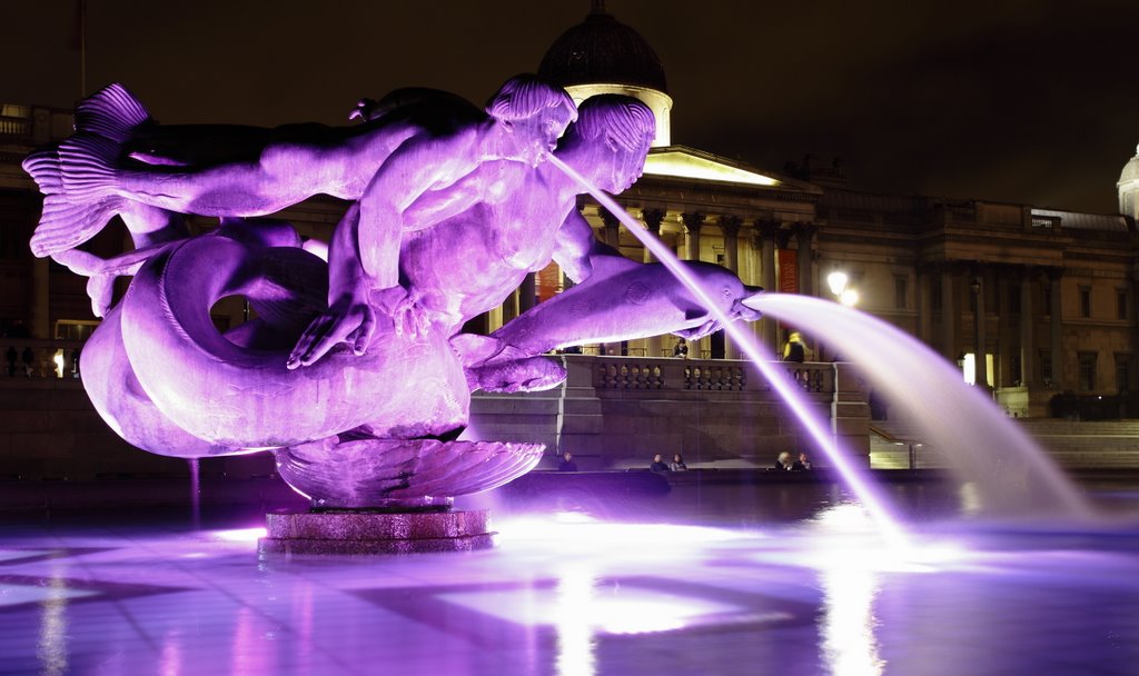 Dolphin, Mermaid, Triton: Trafalgar Square Fountain, Лондон